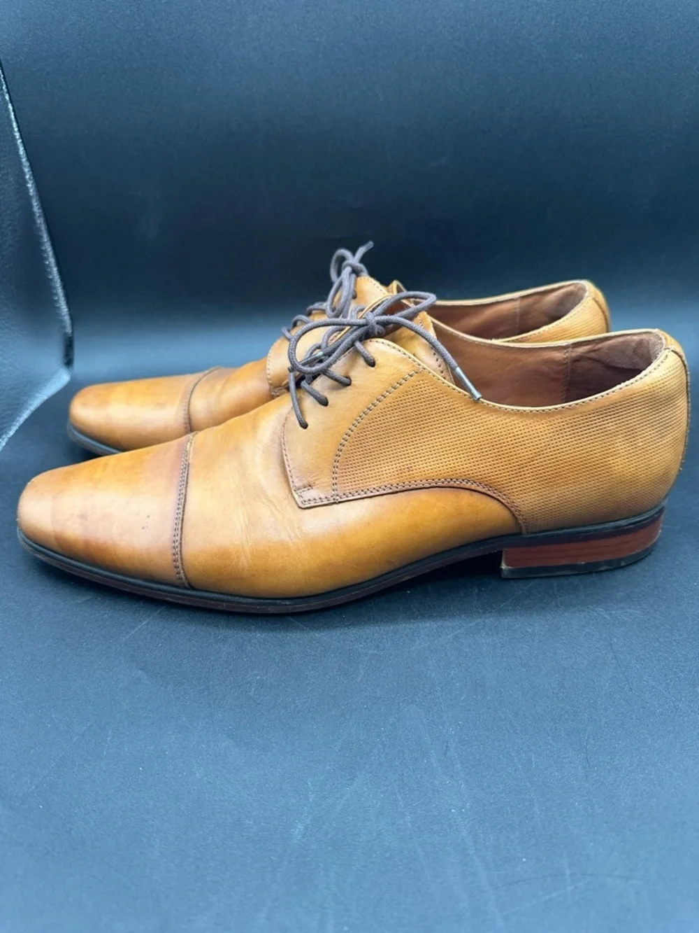 Florsheim POSTINO Cap Toe Oxford Dress Shoe 11D Cognac